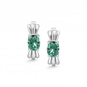 Серебряные серьги АЛЬКОР с бриллианитом 02-5721/0БТ4-00 02-5721/0БТ4-00 фото