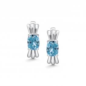 Серебряные серьги АЛЬКОР с бриллианитом 02-5721/0БТ9-00 02-5721/0БТ9-00 фото