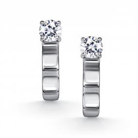 Серебряные серьги АЛЬКОР 02-5759/00КЦ-00 с фианитом 02-5759/00КЦ-00 фото