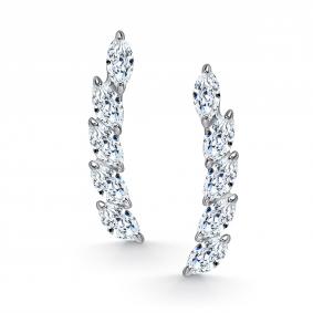 Серебряные серьги АЛЬКОР 02-5825/00КЦ-00 с фианитом 02-5825/00КЦ-00 фото