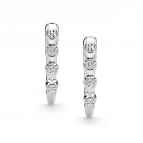 Серебряные серьги АЛЬКОР 02-5928/000Б-00 с бриллиантом 02-5928/000Б-00 фото
