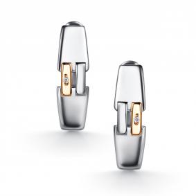 Серебряные серьги АЛЬКОР 02-6159/000Б-00 с бриллиантом 02-6159/000Б-00 фото