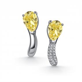 Серебряные серьги АЛЬКОР 02-6176/0БТ6-00 с фианитом 02-6176/0БТ6-00 фото