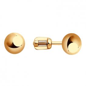 Золотые серьги Золотые узоры 02-6772 02-6772 фото