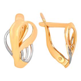 Золотые серьги Золотые узоры 02-7288 02-7288 фото