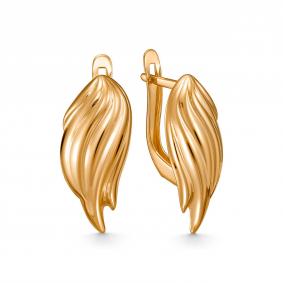 Золотые серьги Золотые узоры 02-8127 02-8127 фото