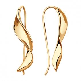 Золотые серьги Золотые узоры 02-8526 02-8526 фото