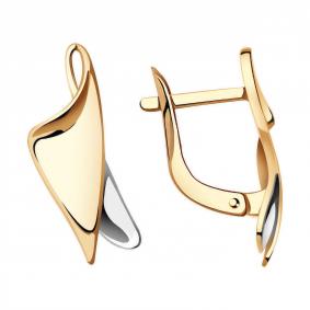 Золотые серьги Золотые узоры 02-8632 02-8632 фото