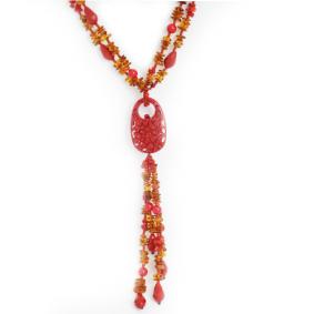 Колье Янтарная волна 020-00000 с янтарём 020-00000 фото