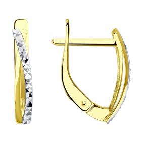 Серьги из лимонного золота SOKOLOV 0200473-2 0200473-2 фото