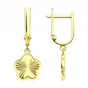 Серьги из лимонного золота SOKOLOV 0200494-2 0200494-2 фото