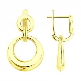 Серьги-трансформеры из лимонного золота SOKOLOV 0200574-2 0200574-2 фото