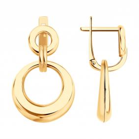 Золотые серьги-трансформеры SOKOLOV 0200574 0200574 фото