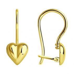 Серьги из лимонного золота SOKOLOV 020095-2 020095-2 фото