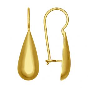 Серьги из лимонного золота SOKOLOV 027161-2 027161-2 фото