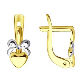 Серьги из лимонного золота SOKOLOV 027664-2 027664-2 фото