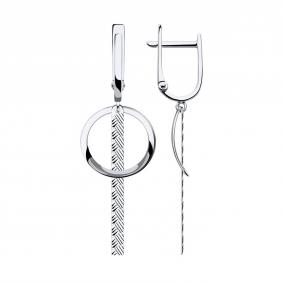 Серьги из белого золота SOKOLOV 028552-3 028552-3 фото
