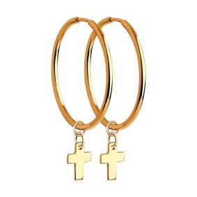 Золотые серьги-кресты SOKOLOV 028671 028671 фото