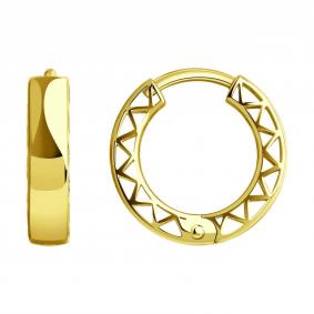 Серьги из лимонного золота SOKOLOV 029007-2 029007-2 фото