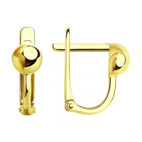 Серьги из лимонного золота SOKOLOV 029038-2 029038-2 фото