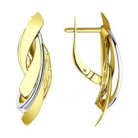 Серьги из лимонного золота SOKOLOV 029100-2 029100-2 фото