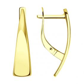 Серьги из лимонного золота SOKOLOV 029108-2 029108-2 фото