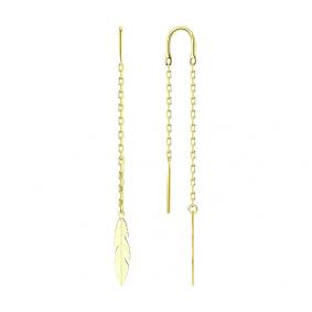 Серьги из лимонного золота SOKOLOV 029222-2 029222-2 фото