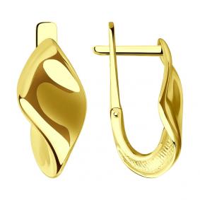 Серьги из лимонного золота SOKOLOV 029237-2 029237-2 фото