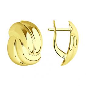 Серьги из лимонного золота SOKOLOV 029249-2 029249-2 фото