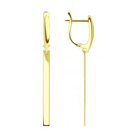 Серьги из лимонного золота SOKOLOV 029252-2 029252-2 фото