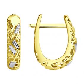 Серьги из лимонного золота SOKOLOV 029297-2 029297-2 фото
