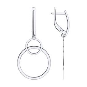 Серьги из белого золота SOKOLOV 029323-3 029323-3 фото