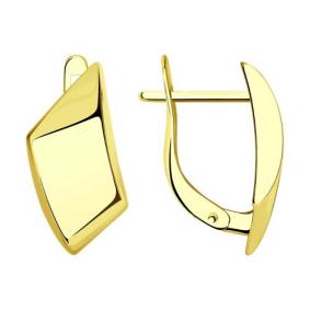 Серьги из лимонного золота SOKOLOV 029437-2 029437-2 фото