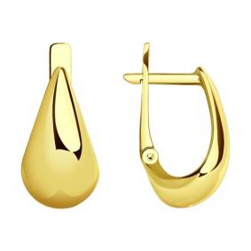 Серьги из лимонного золота SOKOLOV 029685-2 029685-2 фото