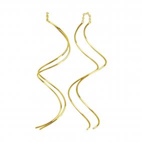 Серьги из лимонного золота SOKOLOV 029896-2 029896-2 фото