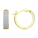 Серьги из лимонного золота SOKOLOV 029942-2 с фианитом 029942-2 фото