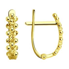 Серьги из лимонного золота SOKOLOV 029943-2 029943-2 фото