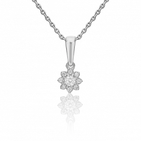 Подвеска из белого золота Platina 03-0043-00-101-1120-30 с бриллиантом 03-0043-00-101-1120-30 фото