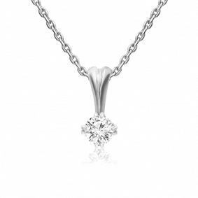 Подвеска из белого золота Platina 03-0177-00-501-1120-38 с фианитом 03-0177-00-501-1120-38 фото