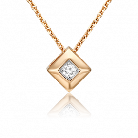 Золотая подвеска Platina 03-0306-00-101-1110-30 с бриллиантом 03-0306-00-101-1110-30 фото