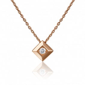 Золотая подвеска Platina 03-0306-00-501-1110-38 с фианитом 03-0306-00-501-1110-38 фото