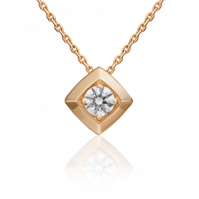 Золотая подвеска Platina 03-0308-00-501-1110-38 с фианитом 03-0308-00-501-1110-38 фото