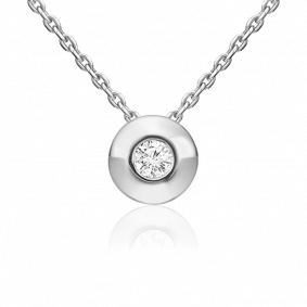 Подвеска из белого золота Platina 03-0313-00-501-1120-38 с фианитом 03-0313-00-501-1120-38 фото