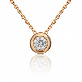 Золотая подвеска Platina 03-0316-00-501-1110-38 с фианитом 03-0316-00-501-1110-38 фото