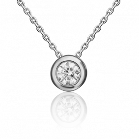 Подвеска из белого золота Platina 03-0317-00-501-1120-38 с фианитом 03-0317-00-501-1120-38 фото