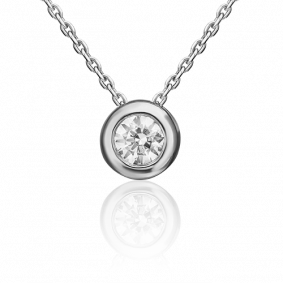 Подвеска из белого золота Platina 03-0319-00-501-1120-38 с фианитом 03-0319-00-501-1120-38 фото