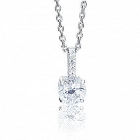 Подвеска из белого золота Platina 03-0433-00-501-1120-38 с фианитом 03-0433-00-501-1120-38 фото