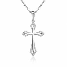 Подвеска из белого золота Platina 03-0449-00-101-1120-30 с бриллиантом 03-0449-00-101-1120-30 фото