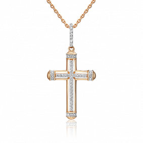 Золотая подвеска Platina 03-0476-00-101-1110-30 с бриллиантом 03-0476-00-101-1110-30 фото