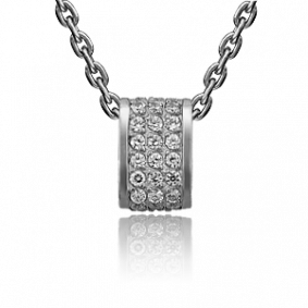 Подвеска-шарм из белого золота Platina с фианитом 03-0483-00-401-1120-23 03-0483-00-401-1120-23 фото